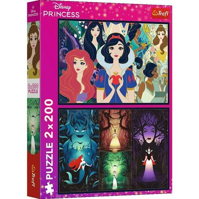 Trefl, Disney Princess, 2x 200 Teile Puzzle