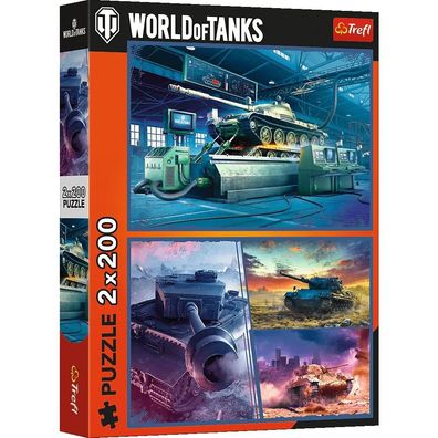 Trefl, World of Tanks, 2 x 200 Teile Puzzle