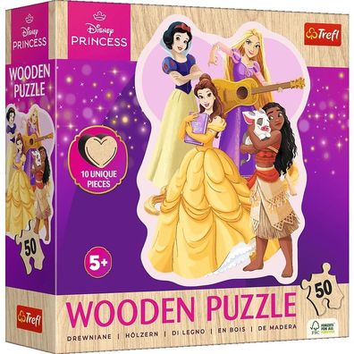 Trefl, Disney Princess, 50 Teile Holzpuzzle