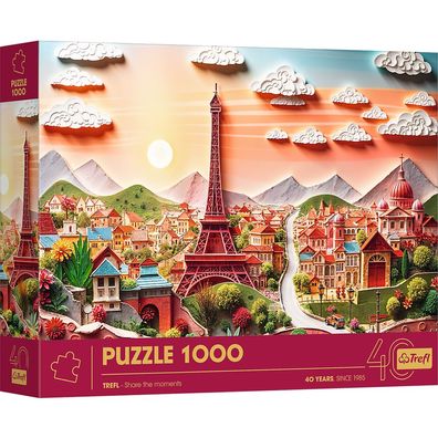 Trefl, 40 Jahre Trefl Jubiläum, Paris, 1000 Teile Puzzle
