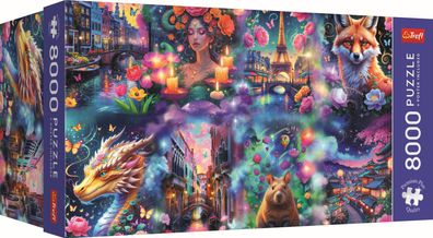Trefl, Bunte Welt, 8000 Teile Puzzle