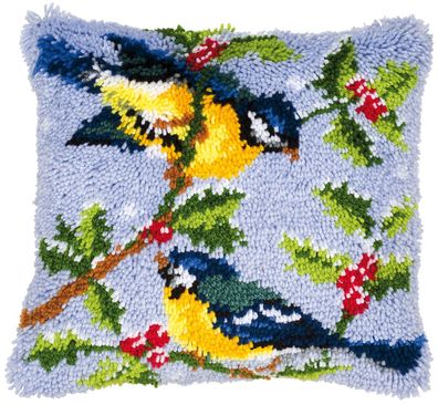 Vervaco Knüpfkissen Vögel auf Zweig