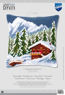Vervaco PN-0146240 Kreuzstichkissen Winterlandschaft