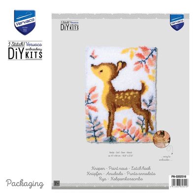 Vervaco Knüpfteppich / Wandbehangpackung Hirsch