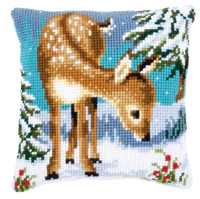Vervaco PN-0149147 Kreuzstichkissen Kleines Reh