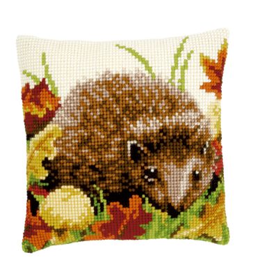 Vervaco PN-0150019 Kreuzstichkissen Igel im Herbst