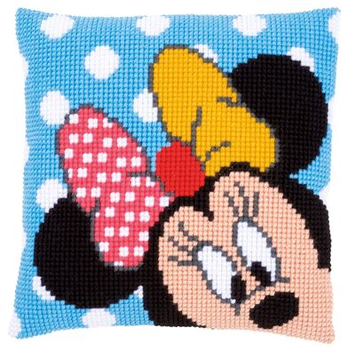 Vervaco PN-0167234 Kreuzstichkissenpackung Disney Minnie Peek-A-Boo