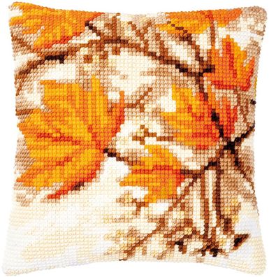 Vervaco PN-0188576 Kreuzstichkissenpackung Herbstblätter