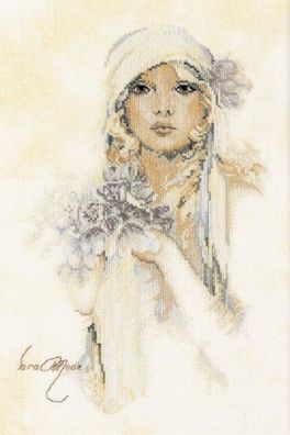 Lanarte PN-0008013 Sara Moon Fliederstrauss Kreuzstichpackung