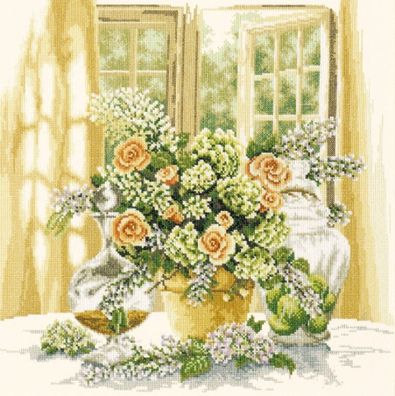 Lanarte Zählmusterpackung Sonniger Morgen, Kreuzstichpackung