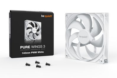 be quiet Lüfter Pure Wings 3 White 140mm PWM weiß