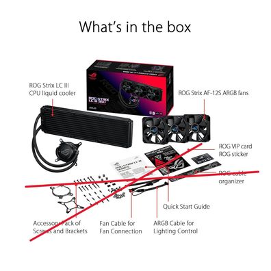 Asus ROG Strix LC III 360 ARGB CPU Wasserkéhlung schwarz