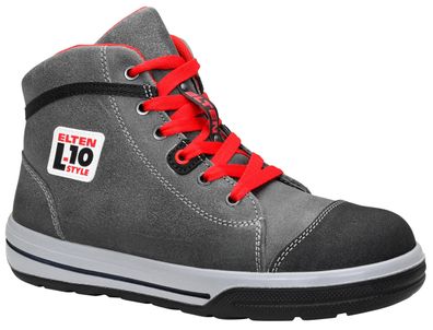 ELTEN Sicherheitsschuhe Vintage Pirate Mid ESD S3 Leder Größe 39 Grau