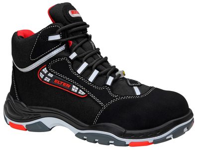 ELTEN Sicherheitsschuhe SANDER ESD S3 Herren Schwarz Rot Größe 43
