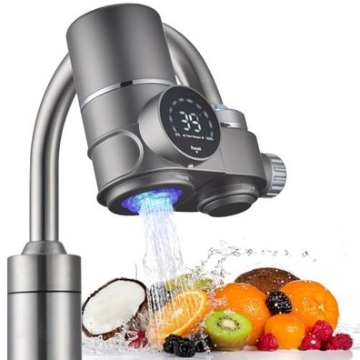 Homelody Wasserfilter fér Wasserhahn mit LED Anzeige und UV Blaulicht