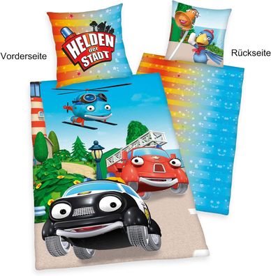Helden der Stadt - Wendebettwäsche - 80 x 80 / 135 x 200 cm