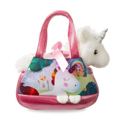 Fancy Melody Einhorn rosa in einer Tragetasche ca. 21 cm - Plüschfigur