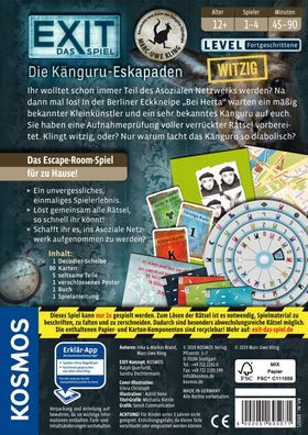 Kosmos 695071 - EXIT - Das Spiel: Die Känguru-Eskapaden