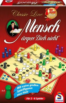 Classic Line, Mensch ärgere Dich nicht®, mit großen Spielfiguren - Spiel
