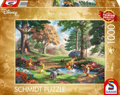 Disney, Winnie The Pooh - 1000 Teile Puzzle (Thomas Kinkade)