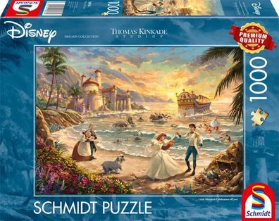 Disney The Little Mermaid Celebration of Love - Puzzle 1000 Teile - Thomas Kinkade Co