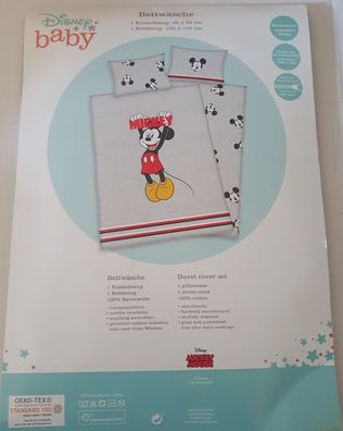 Disney Mickey Mouse - Wendebettwäsche - 40 x 60 / 135 x 100 cm