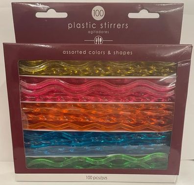 Amscan 95777 - Kunststoffrührer / Cocktail Stäbchen