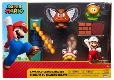 set super mario lava schloss spielset sammelfiguren 6 cm