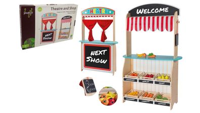 2 in 1 Schauplatz und Geschäft mit Zubehör