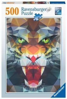 Löwe aus Polygonen - Puzzle - 500 Teile