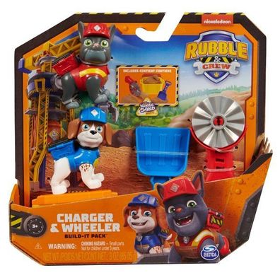 Spin Master - Paw Patrol Rubble & Crew - Charger & Wheeler Set
