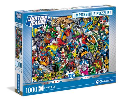 Clementoni 39599 - 1000 Teile Impossible Puzzle - DC Comics, Justice League