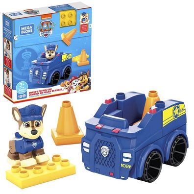 Mattel HDJ33 - Mega Blocks - Junior Builders - Paw Patrol - Chase Polizeiauto