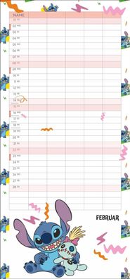 Disney Stitch - Familienplaner 2026