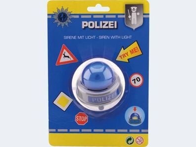 Polizei Sirene mit Licht Johntoy