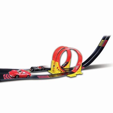 Bburago 18-31216 - Ferrari Race & Play: Dual Loop inkl. 2 Fahrzeugen und Tragebox, 1: