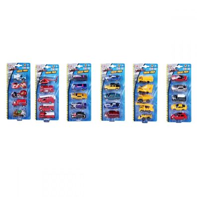 Maisto Toys - Fresh Metal 5-er Set Modellautos, 7,5cm (6-fach sortiert) - Modellauto
