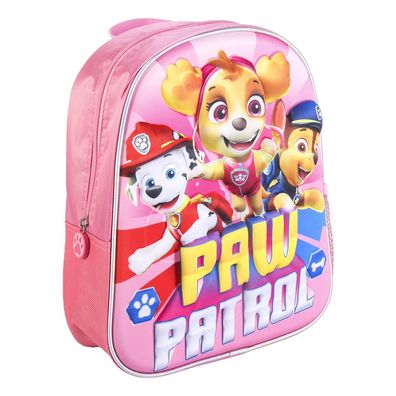 3D Rucksack Paw Patrol 31 cm rosa für Kinder