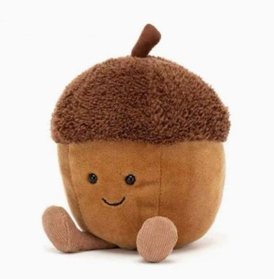 JellyCat Amuseables - Brandneue Haselnüsse mit Etiketten, 15 cm