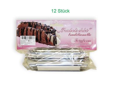 Backform Set 20 St. offen Cannoli Form Schaumrollen Schillerlocken Backröhrchen