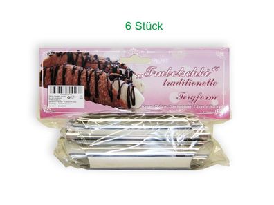 Backform Set offen Cannoli Form Schaumrollen Schillerlocken Backröhrchen 10 St