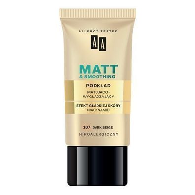 Oceanic AA Make-Up Matt Foundation Glättend-Mattierend 107 Dunkel Beige, 30 ml