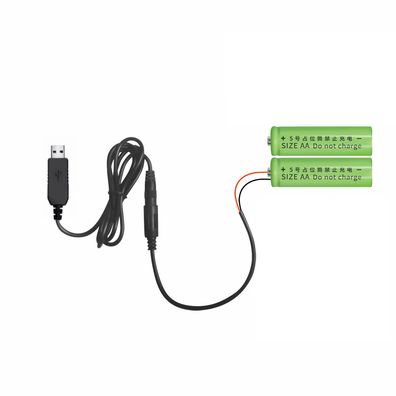 M52 USB auf AA Batterie Adapter 3V Spannungswandlerkabel Stromversorgung mit USB