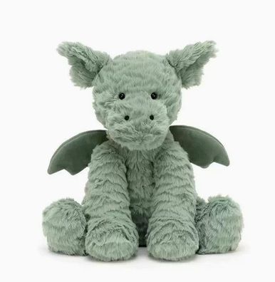 JellyCat Amuseables - Neu mit Etikett, Wellenförmiger grüner Dinosaurier, 23 cm