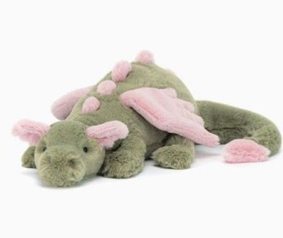 Jellycat Amuseables brandneues, weiches Plüsch-Drachenspielzeug 50 cm