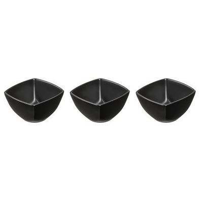 Dipschale Set 3-tlg. Salsa 8 x 8 cm czarny Ambition