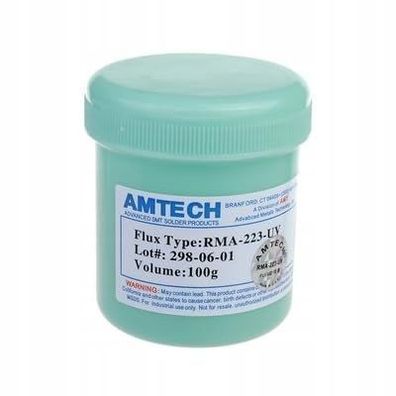 Amtech Lötflussmittel RMA-223-UV – Gel mit UV-Zusatz | 100g für BGA/PCB