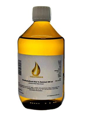 DMSO 99,9% Reinheit 500 ml nach ph. eur. im braunem pharma Veral Glas