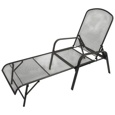 Gartenliege Streckmetall anthrazit