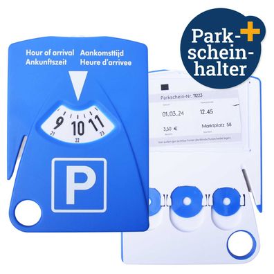 Parkscheibe Gurtschneider Parscheinhalter 3 Einkaufchips 4 in 1 Autozubehör Filmer